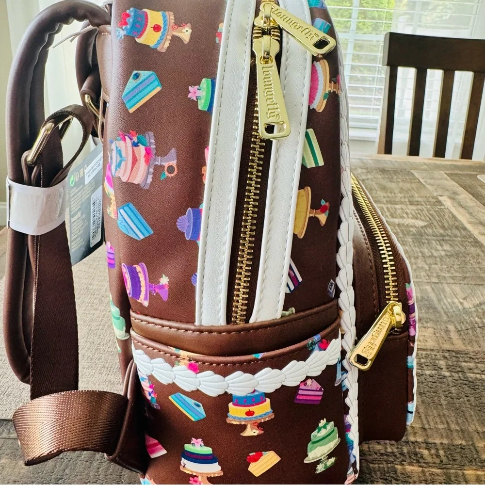 Loungefly Disney Princess Cakes Mini Backpack with Piped Icing Trim - Picture 3 of 6
